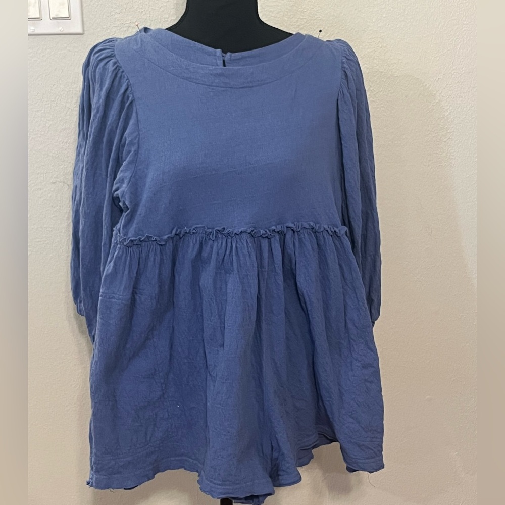Free People Beach Women's Beyond Obsessed Romper Blue Size XS EUC